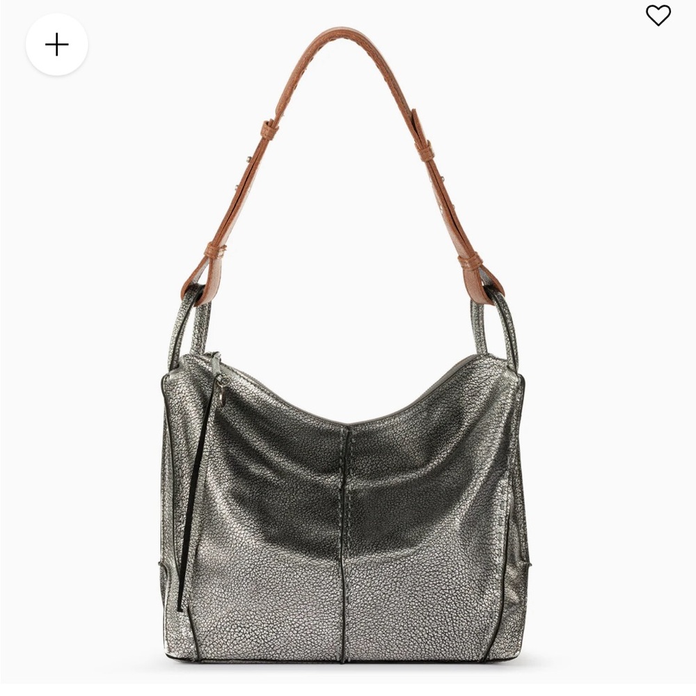 The Sak - Los Feliz Slouchy Hobo - Eco Lined - Dark Silver - Used Once
